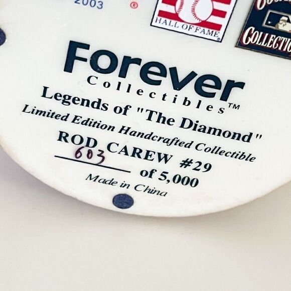 Rod Carew Minnesota Twins MLB Hall of Fame Cooperstown Bobblehead 603 of 5,000 - Picture 8 of 8